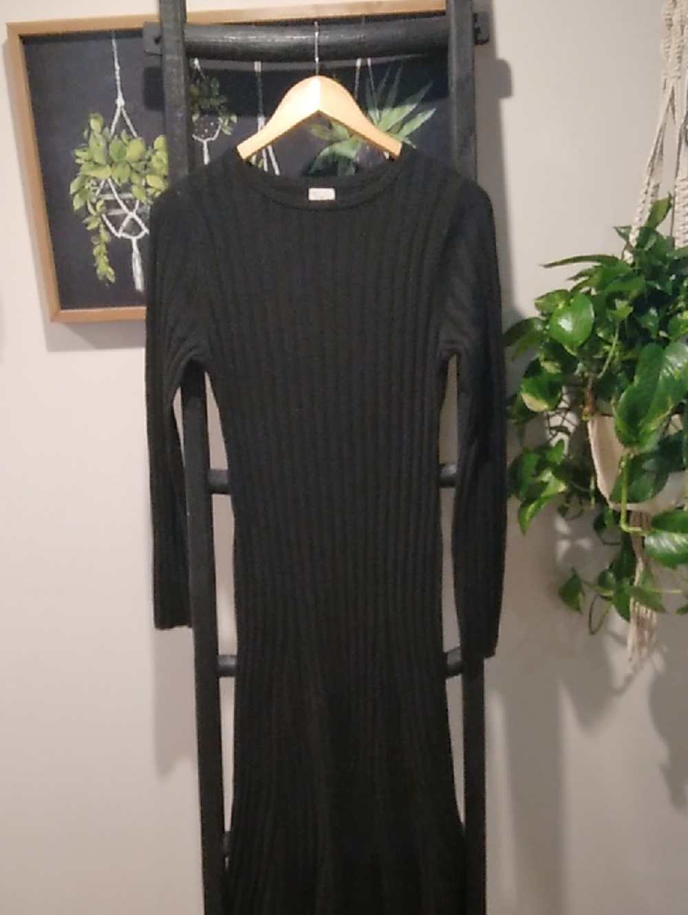 Women's a new day Ribbed Long Sleeve Sweater Dress